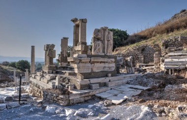 Hydreion and Memmius Monument in Ephesus