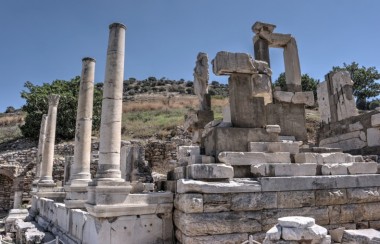 Hydreion and Memmius Monument in Ephesus