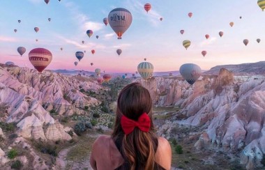 Hot Air Balloon Flight Over The Fairy Chimneys In Cappadocia