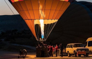 Hot Air Balloon Flight Over The Fairy Chimneys In Cappadocia