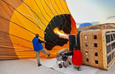 Hot Air Balloon Flight Over The Fairy Chimneys In Cappadocia